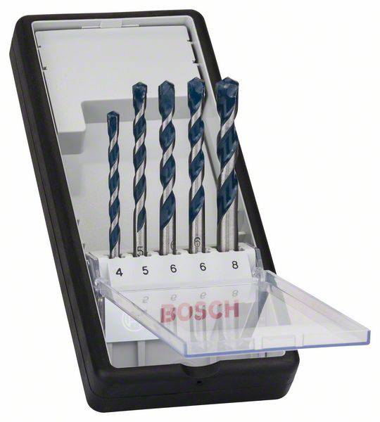 Набір свердел для бетону Bosch Accessories CYL-5 2608588165 4 мм, 5 мм, 6 мм, 6 мм, 8 мм 1 комплект