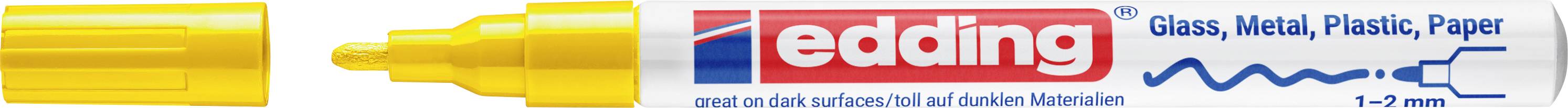 Edding 751 4-751-9-005 Marker do lakieru żółty 1 mm, 2 mm