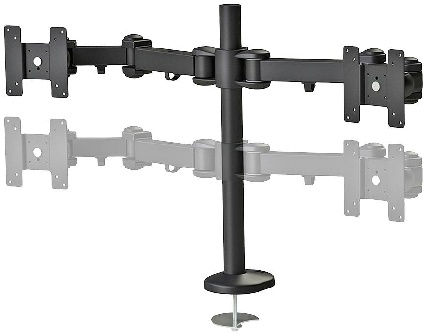 Кріплення для монітора Neomounts, настільне FPMA-D960DG 2 Дисплей 25,4 см (10 дюймів) - 68,6 см (27 дюймів), чорний з регульованою