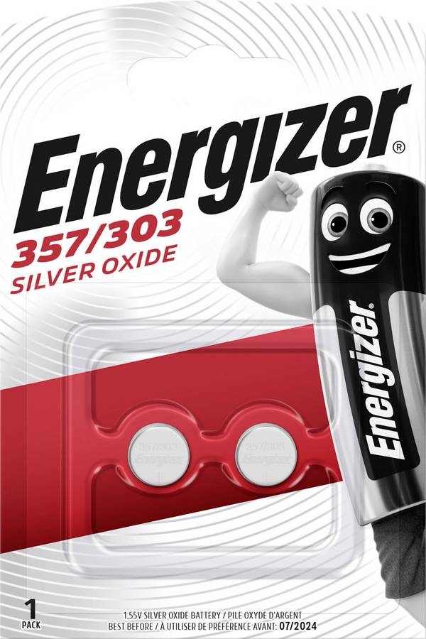 Ogniwo guzikowe 357 Energizer SR44 1.55 V 2 szt. 150 mAh tlenkowo-srebrowe