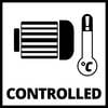 Symbol przedstawiający stylizowany znak baterii i termometru, towarzyszący słowu 'KONTROLOWANE', wskazuje na kontrolowane środowisko.