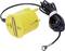 Żółty adapter EBP z przewodem uziemiającym i pętlą kablową autorstwa Wolfganga Warmbiera, do wyładowań elektrostatycznych; widok z boku.