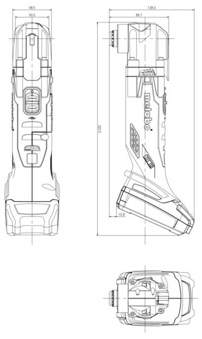 Metabo MT 18 LTX Compact 613021510 Багатофункціональний інструмент, включаючи 2 акумулятори, включаючи аксесуари, включаючи кейс 1