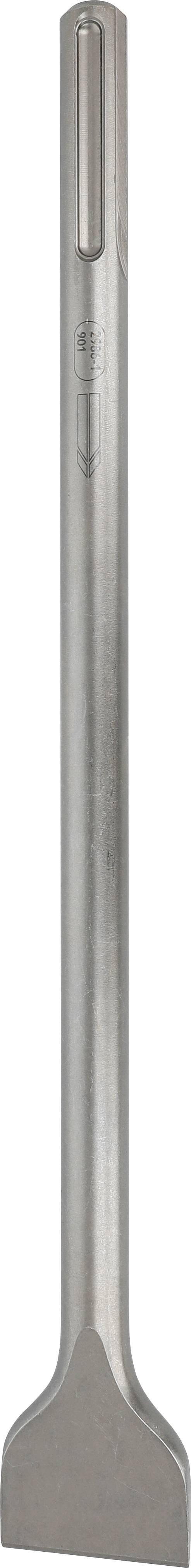 Płaski, metalowy przecinak o końcu stożkowatym, przydatny do prac budowlanych i rozbiórkowych.