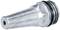 Metalowa dysza o cylindrycznym kształcie z okrągłym otworem na końcu, stosowana do precyzyjnego wyprowadzania cieczy lub gazów.