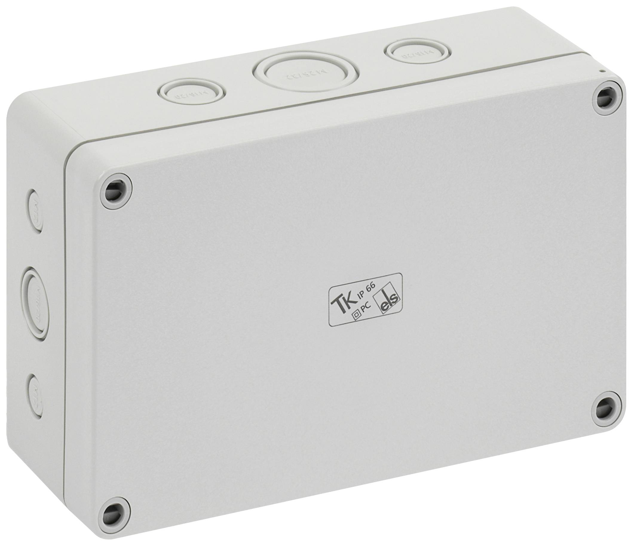 Монтажний корпус Spelsberg TK PC 1811-6F-M 110 x 180 x 63 полістирол, полікарбонат, поліуретан, поліамід глянцевий сірий 1 шт.