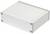 Prostokątna, biała obudowa o zaokrąglonych narożnikach i krawędziach łączonych śrubami, prawdopodobnie przeznaczona do urządzeń technicznych.