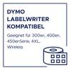 'Kompatybilny z drukarkami DYMO Labelwriter. Odpowiedni dla serii 300, 400, 450, 4XL, Wireless.'