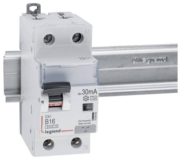 Wyłącznik różnicowoprądowy/automatyczny Legrand 410965, 1 styk, 16 A, 0.03 A, 230 V
