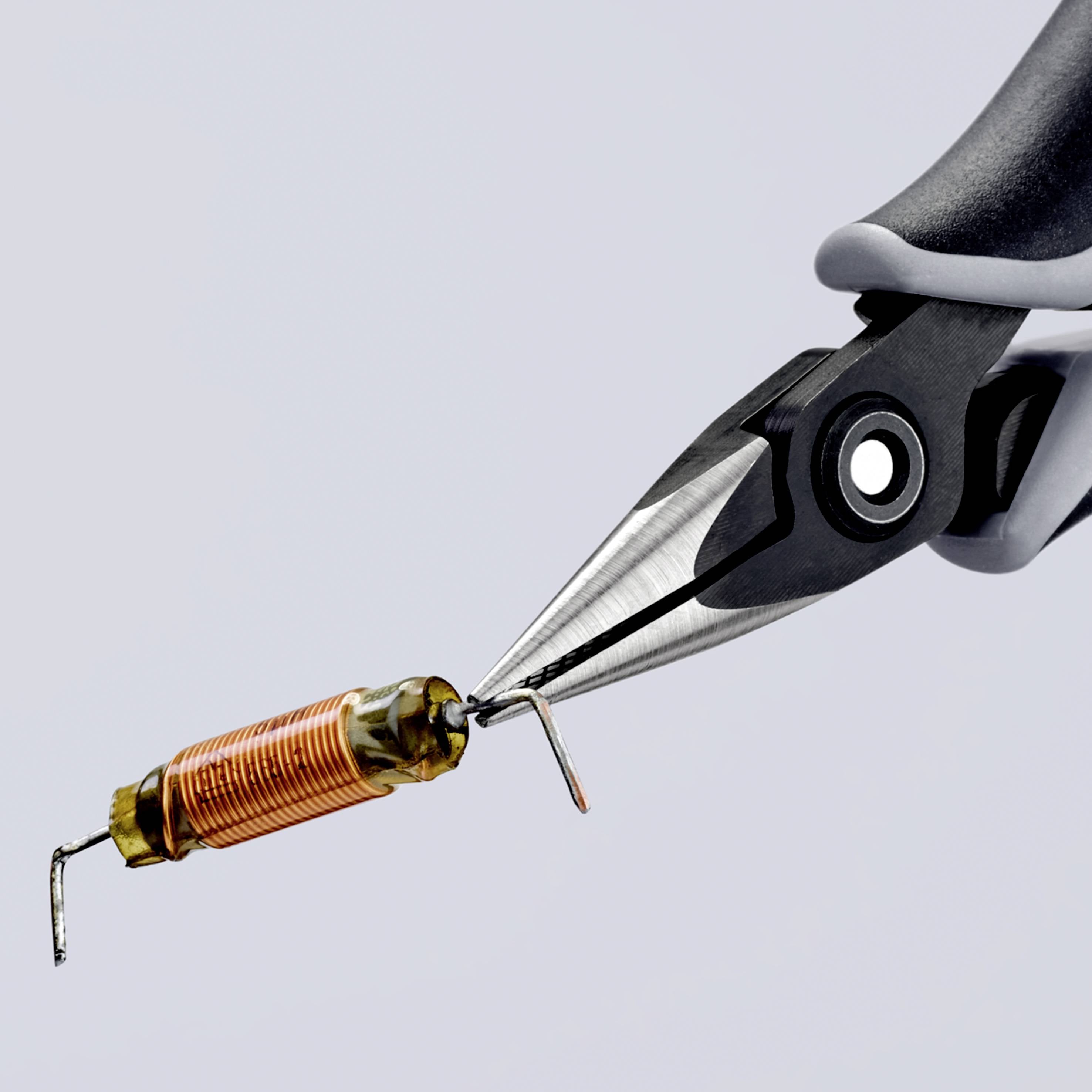 Плоскогубці Knipex 34 52 130 ESD ESD з плоскими закругленими губками, хром-ванадієва сталь, підшипники 130 мм