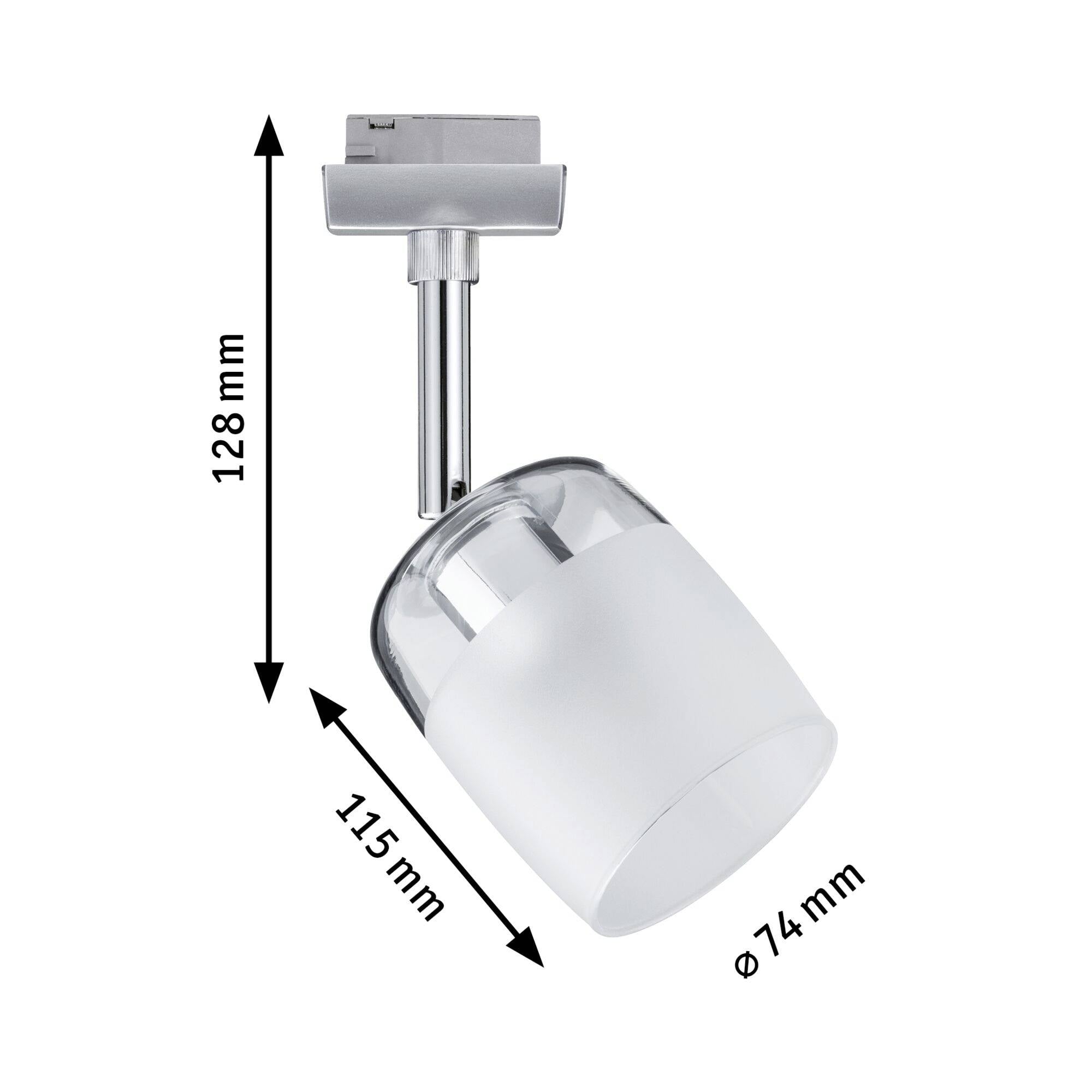 Світлодіодний трековий світильник Paulmann Blossom 95338 G9 10 Вт високої напруги, хром (матовий), сатин