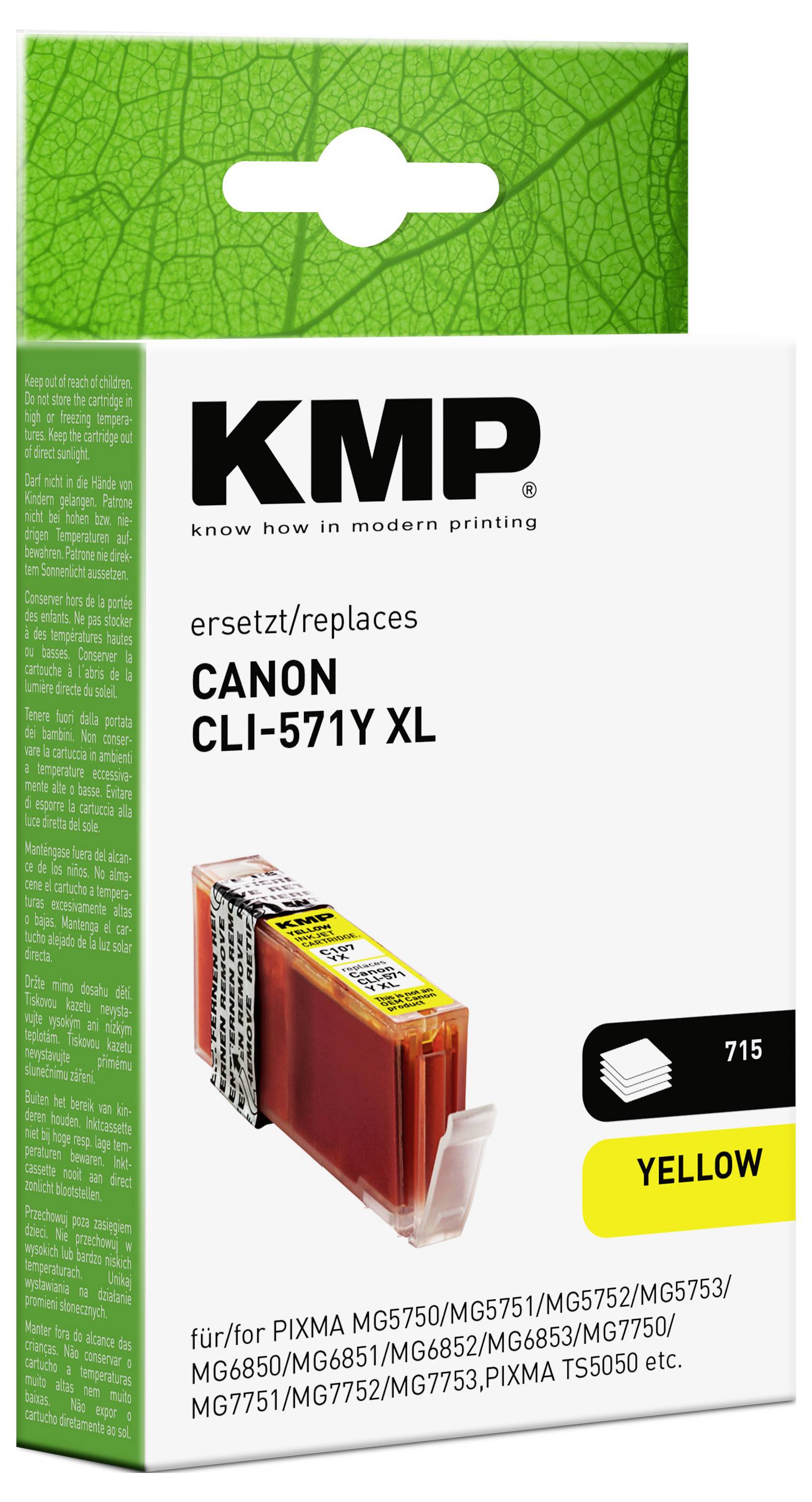 Чорнило KMP C107YX 1569.0009, 1 шт.