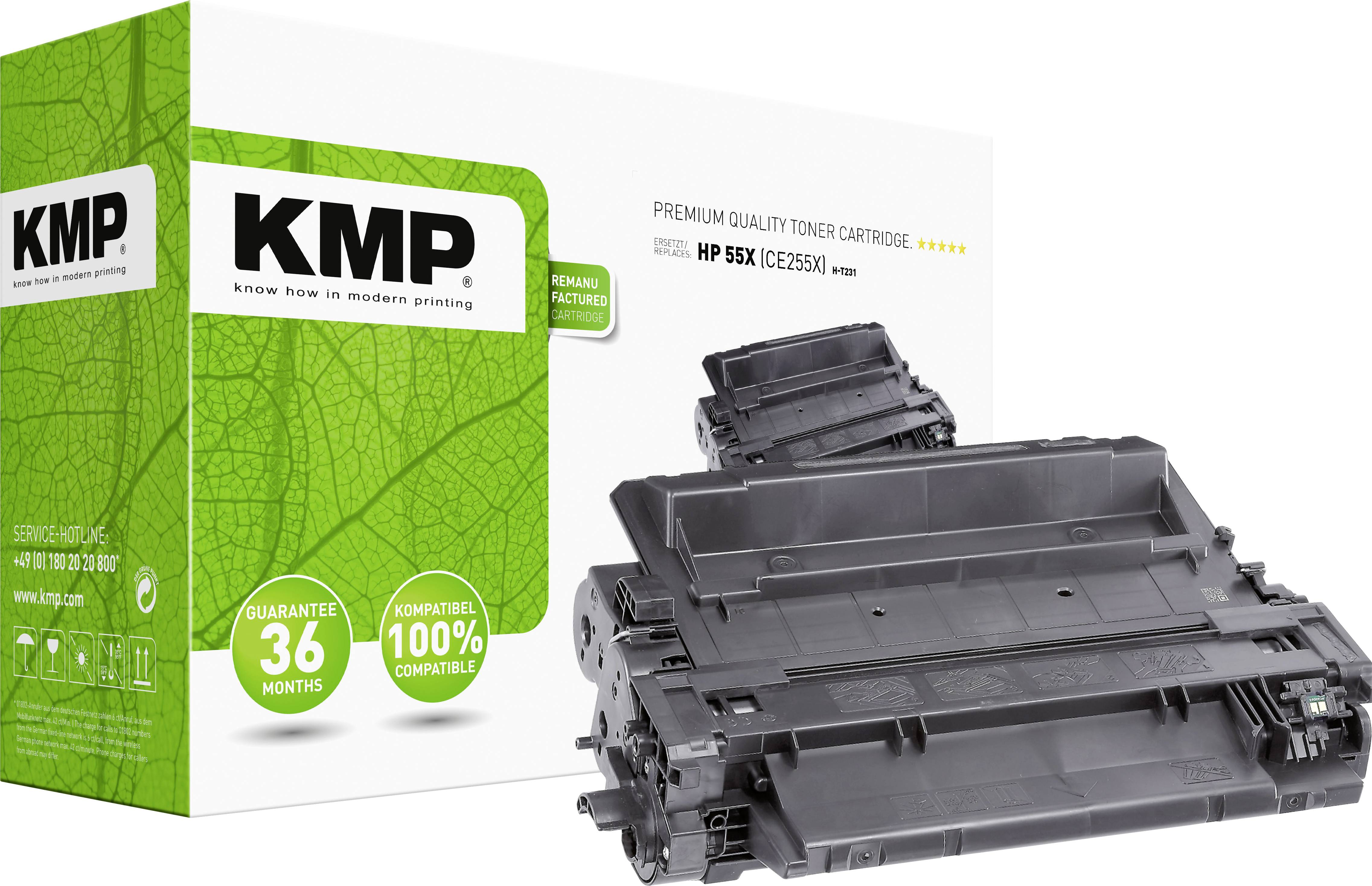 Тонер-картридж KMP HP, Troy 55X, CE255X, змінний чорний, 12500 сторінок H-T231 1222.8300