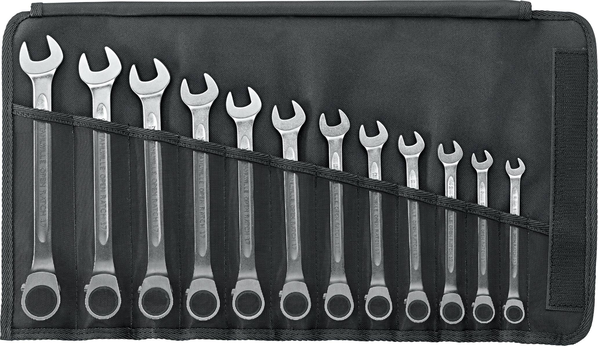 Набір комбінованих ключів Stahlwille 96411712 17/12 з тріскачкою, 12 предм. Розмір ключа (метрична система) (лише для назви) 8 - 1