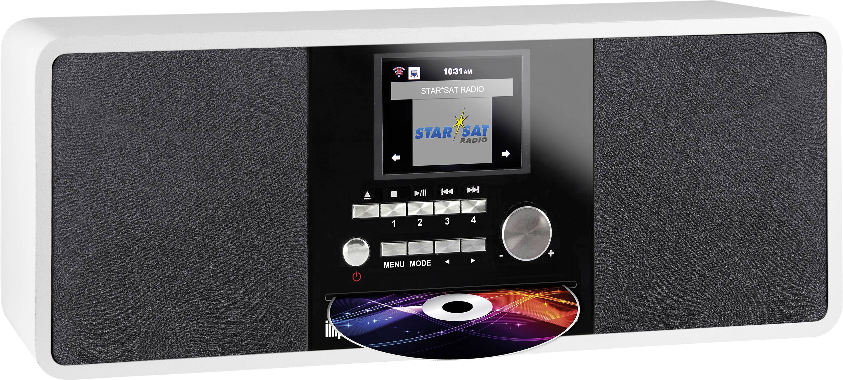 Інтернет-радіо Imperial DABMAN i200CD DAB+, VHF, підтримка Інтернет DLNA, білий колір