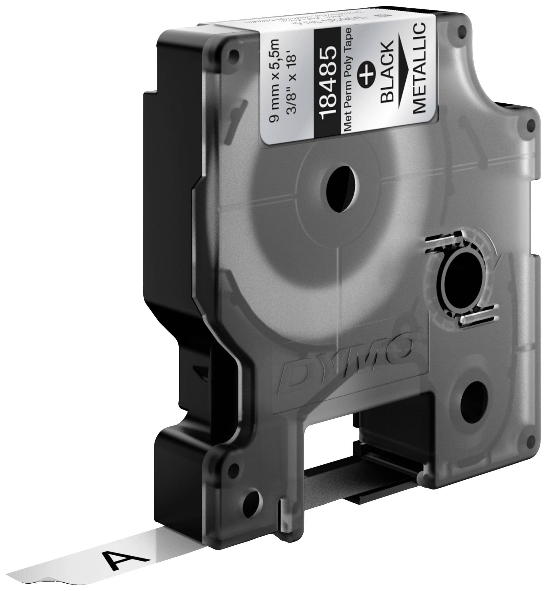 DYMO IND RHINO S0718170 стрічка для друку поліестер Колір стрічки: металік Колір друку: чорний 9 мм 5,5 м