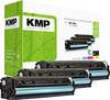 KMP Toner Zamiennik HP 125A, CB541A, CB542A, CB543A zamiennik Combi-Pack Cyjan, Magenta, Żółty 1400 strony H-T113CMY 1216,0030