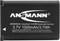 Akumulator z napisem 'Ansmann'. Pojemność: 3,7V 1000mAh/3,7Wh. Kompatybilny z Sony NP BX1. Wyprodukowany w Niemczech.