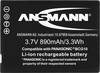 Akumulator do aparatu Ansmann Akumulator zamienny DMW-BCG10e, DMW-BCG10 Napięcie: 3.7 V Pojemność (mAh, Ah): 890 mAh