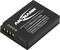 Czarny akumulator z nadrukiem: 'ANSMANN 3,7V 890mAh 3,3Wh'. Kompatybilny z Panasonic DMC-CG10. Technologia litowo-jonowa.