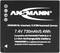 Akumulator marki Ansmann o napięciu 7,4V i pojemności 730mAh; kompatybilny z Panasonic DMW-BLG 10, w technologii litowo-jonowej.