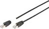kabel LAN Digitus DK-1644-020/BL-OD, 1 szt., RJ45, CAT 6, S/FTP, 2.00 m, czarny