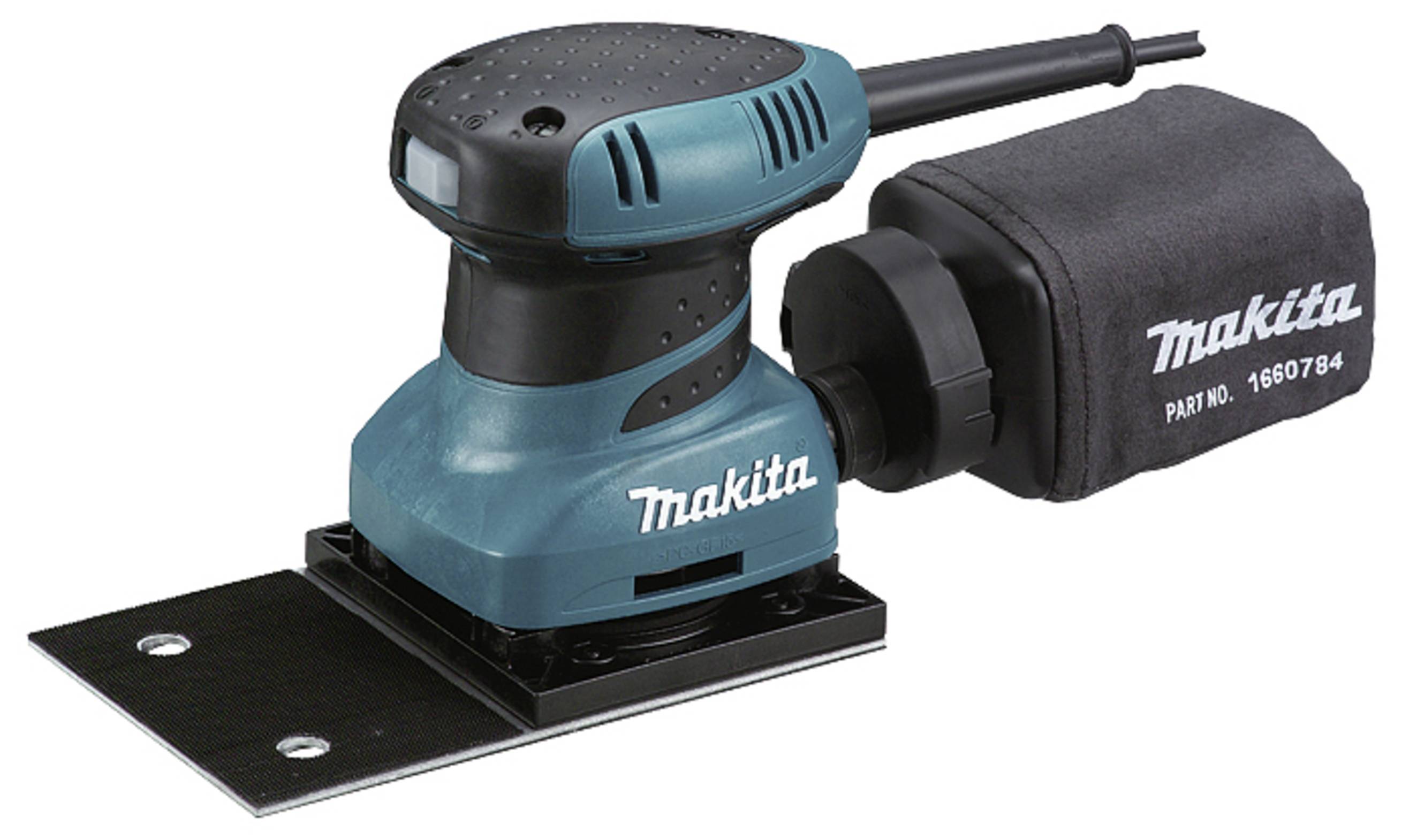 Орбітальна шліфувальна машина Makita BO4566J з кейсом 200 Вт 100 x 164 мм