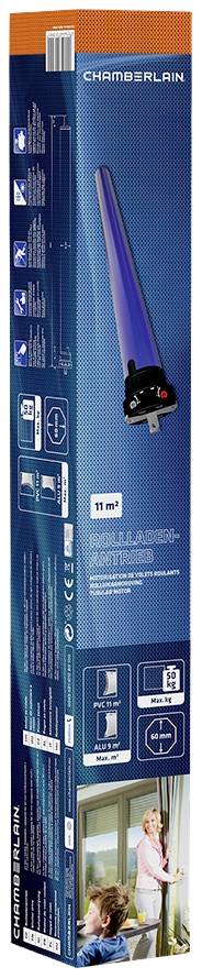 Трубчастий двигун Chamberlain RPD25-05 60 мм 50 кг 191 Вт 25 Нм