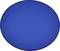 Prosta, jednobarwna niebieska, okrągła powierzchnia.