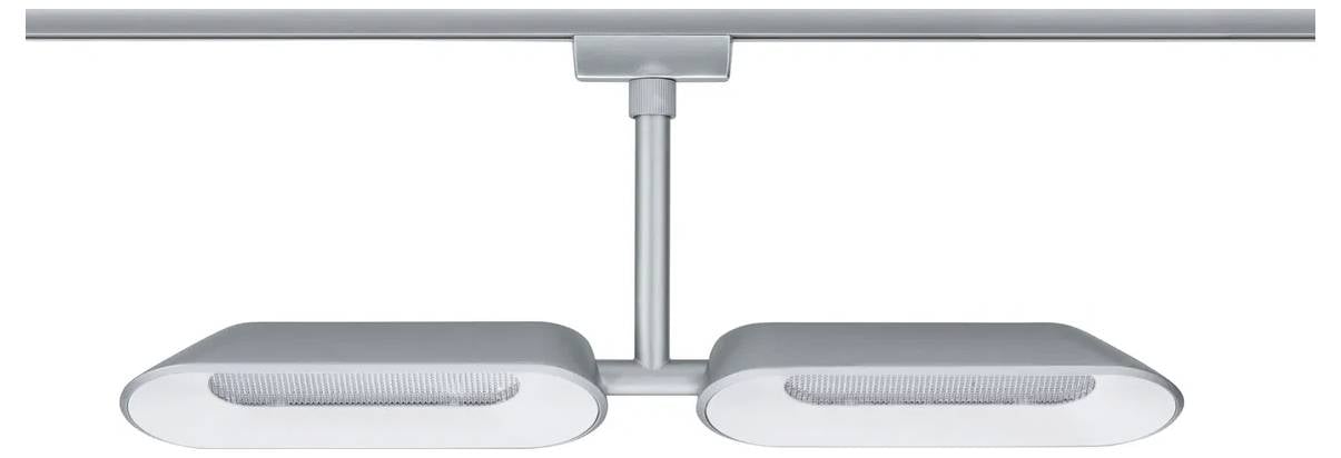 Світлодіодний високовольтний рейковий світильник Paulmann Dipper 95469, стаціонарний, 16 Вт LED, 425 лм, хром (матовий), білий