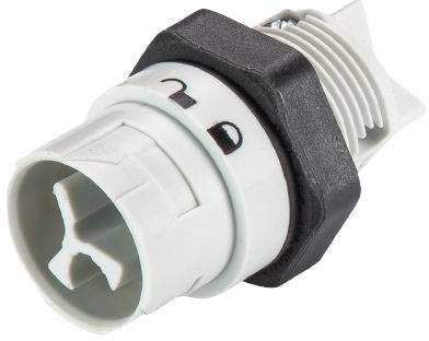 Wieland Electric 46.032.5054.0 Круглий роз'єм, штекер, для вбудованого монтажу Серія: RST® MINI Загальна кількість контактів: 2 1 