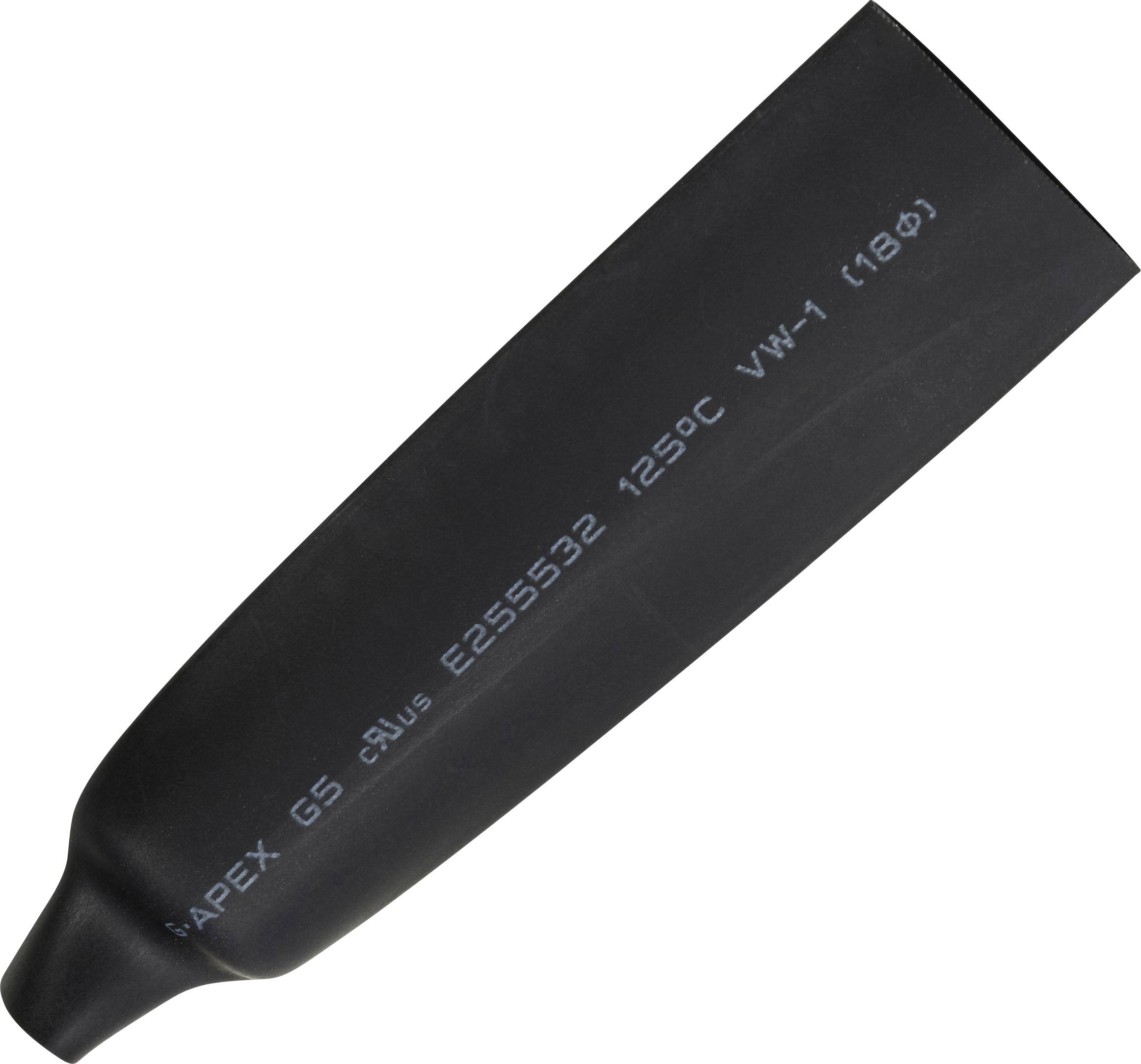 TRU COMPONENTS 1566766 Трубка термоусадочна без клею B2G5-8 BK, 2:1, від 18 мм до 9 мм, 5 м