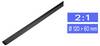 TRU COMPONENTS 1225440 Rurka termokurczliwa bez kleju, 2:1, od 120 mm do 60 mm, 1 m