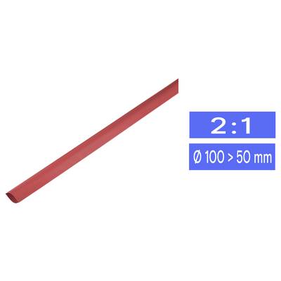 TRU COMPONENTS 1225461 Rurka termokurczliwa bez kleju 1225461, 2:1, od 100 mm do 50 mm, 1 m-0