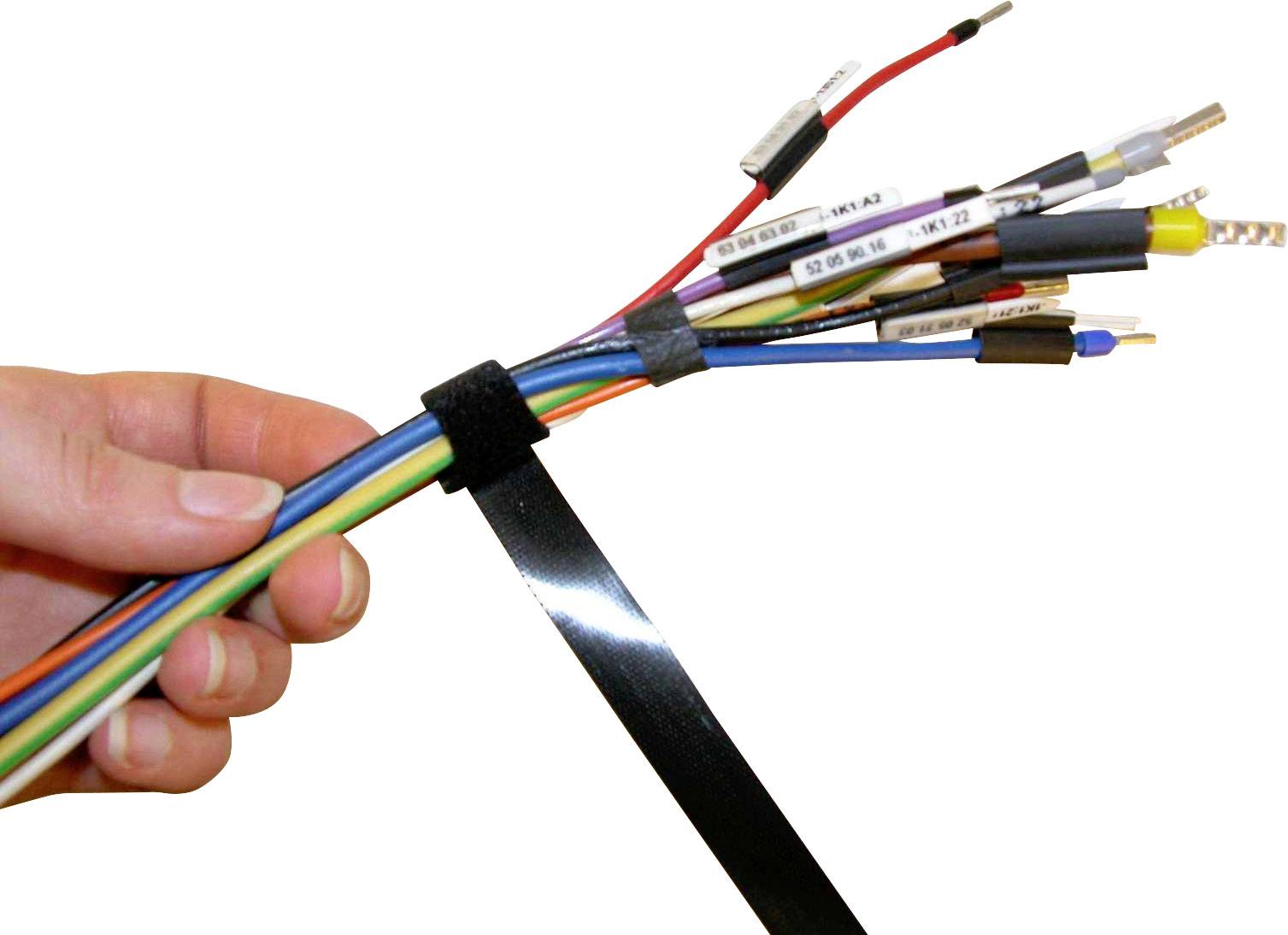 Кабельні стяжки на липучках TRU COMPONENTS 801-330-Bag 1586399, 10 шт.