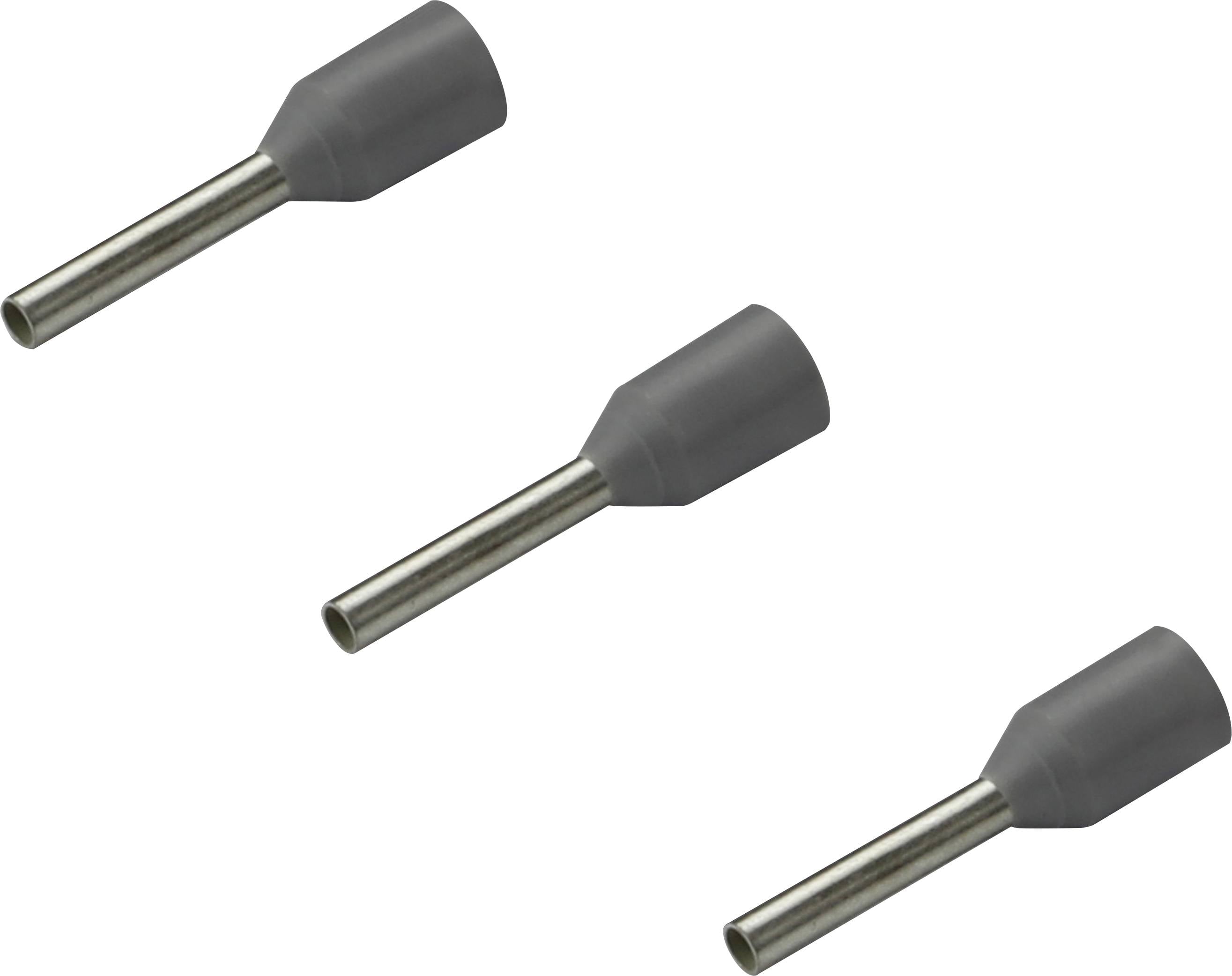 Rittal 4050.743 Трубчаста клема 0,75 мм² з частковою ізоляцією, сіра, 500 шт.