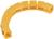 Żółta, elastyczna część z tworzywa sztucznego składająca się z kilku segmentów, która może służyć jako osłona ochronna dla przewodów.