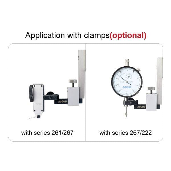 Wskaźnik komunikatów z dwoma mocowaniami zatrzaskowymi. Po lewej stronie seria 261/267, po prawej seria 267/222, zastosowanie opcjonalne. Tarcze wskazują wartości.