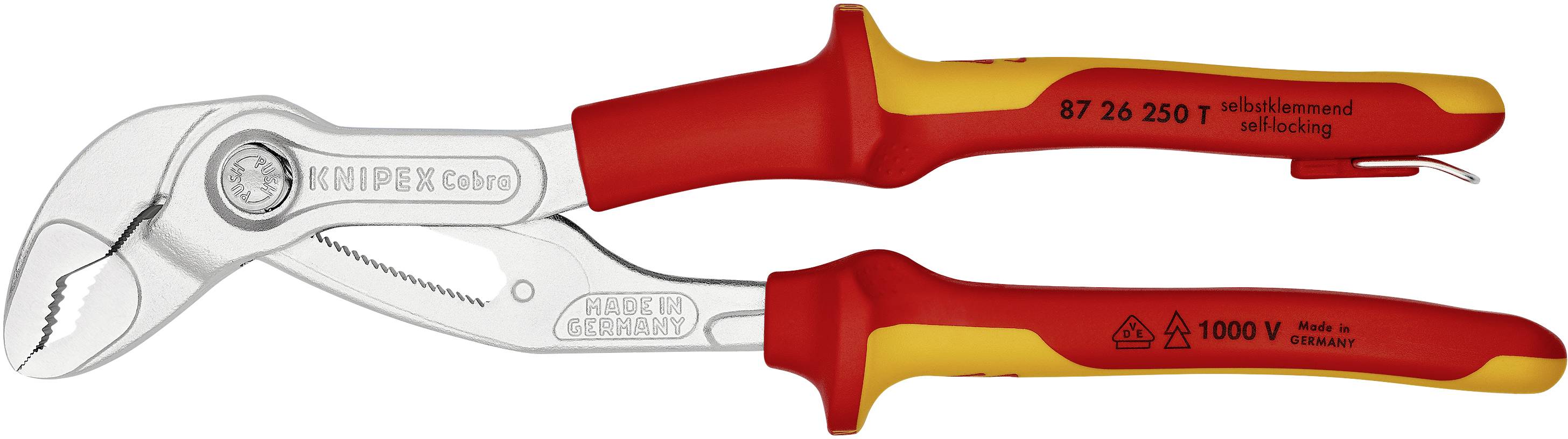 Плоскогубці для водяних насосів Knipex Cobra 87 26 250 T 250 мм