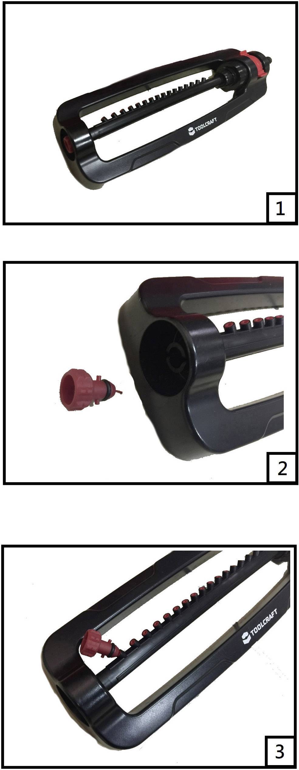 TOOLCRAFT TO-4848702 Осцилюючий зрошувач 336 м² (макс.)