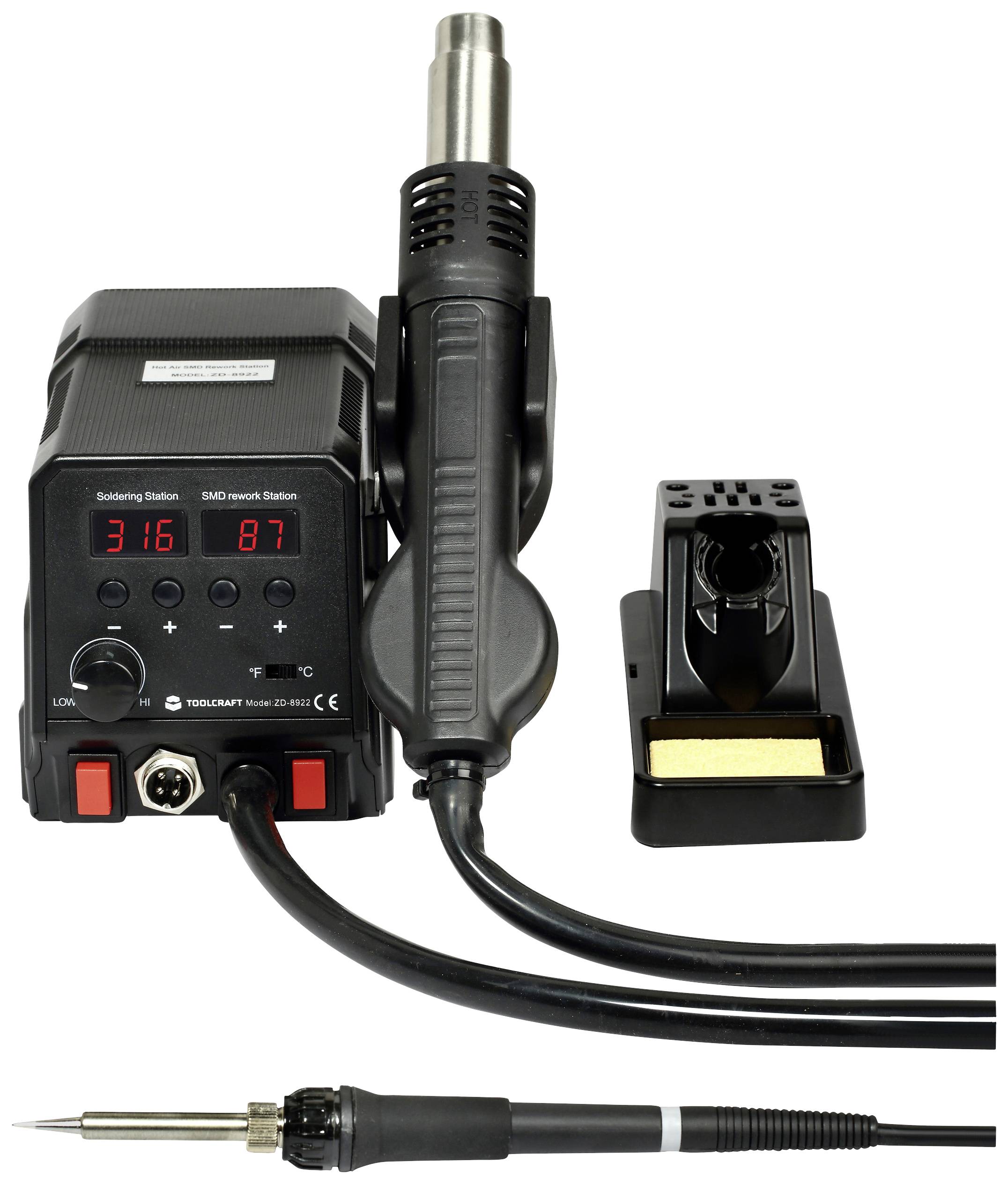 Паяльна та демонтажна станція TOOLCRAFT TO-4861965 360 Вт 50 - 480 °C