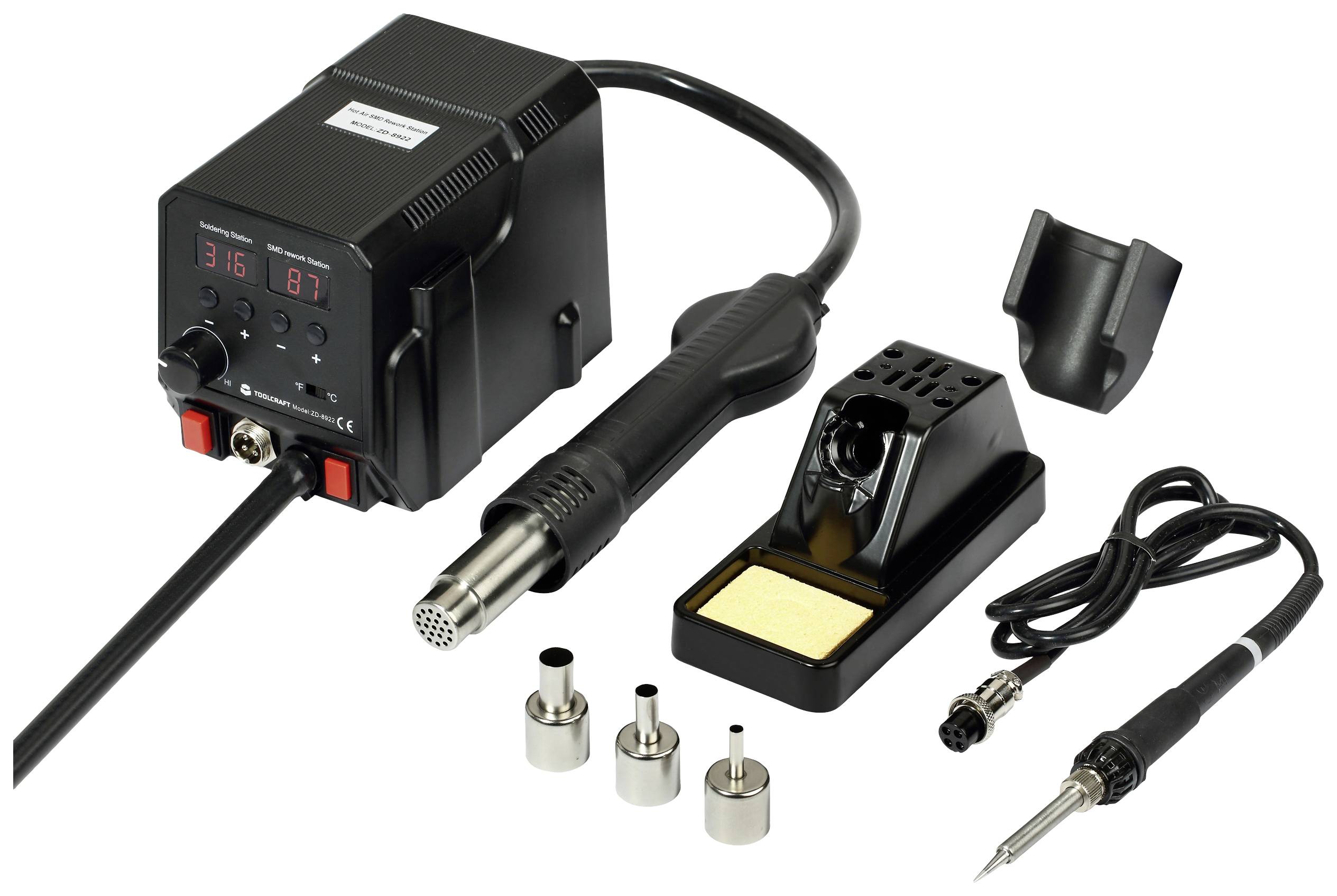 Паяльна та демонтажна станція TOOLCRAFT TO-4861965 360 Вт 50 - 480 °C