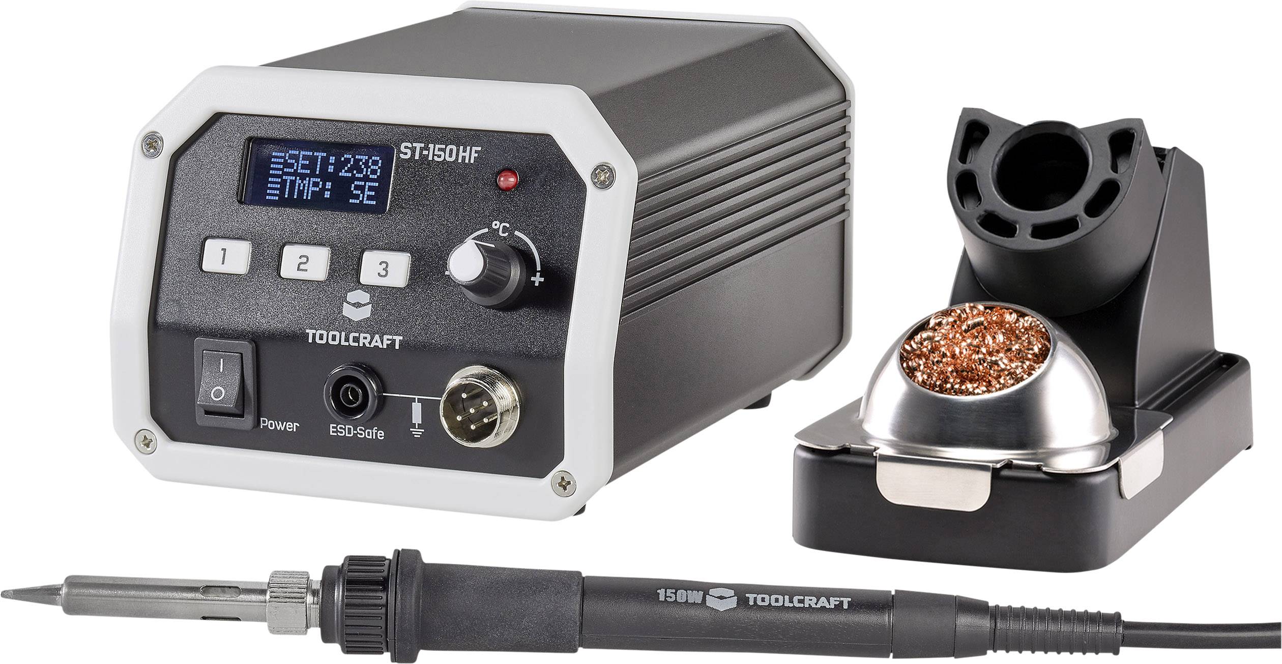 Високочастотна паяльна станція TOOLCRAFT ST-150 HF TO-4878198 150 Вт 50 - 480 °C з паяльним жалом