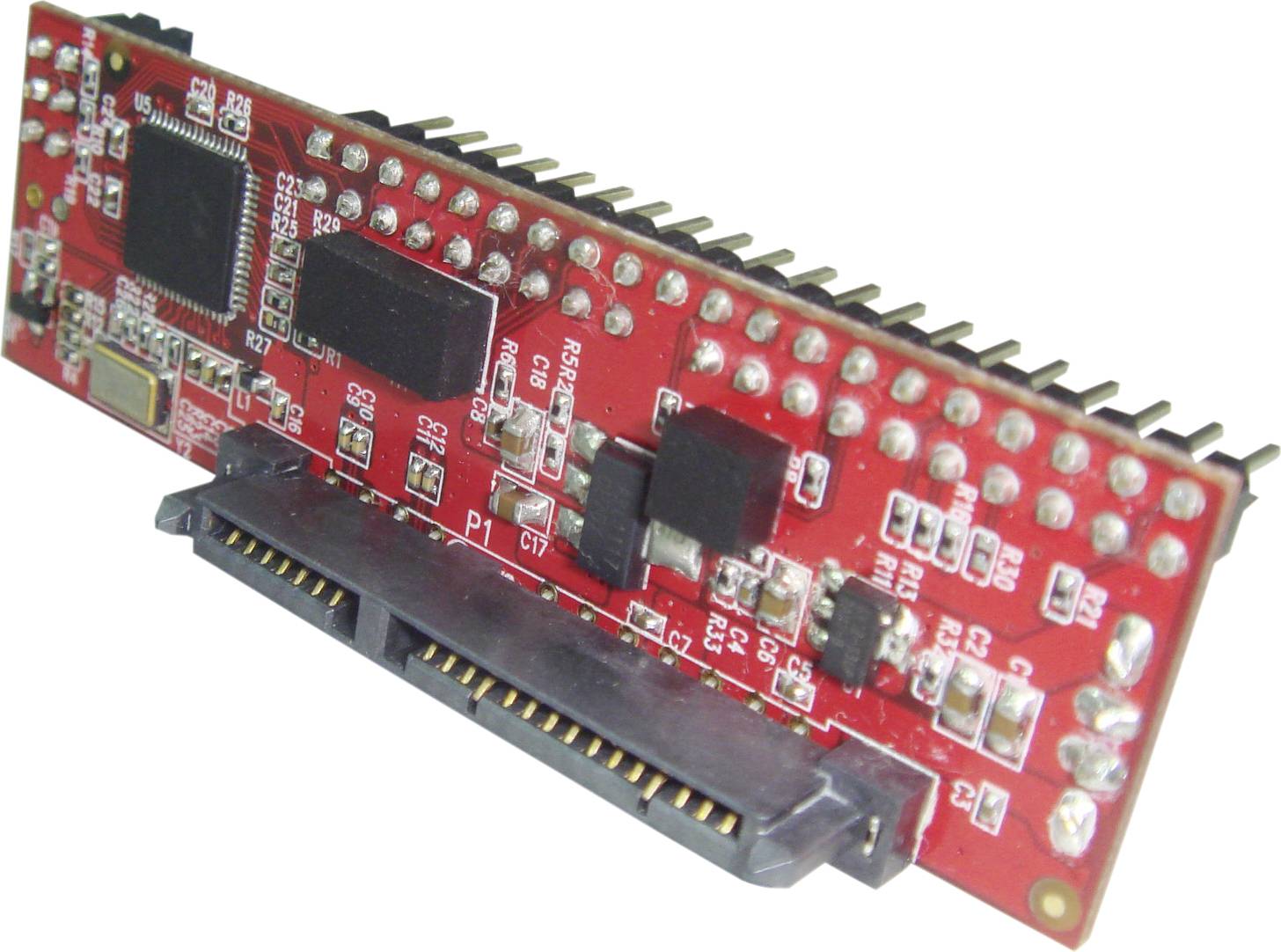 Перетворювач інтерфейсів Renkforce RF-4886682 RF-4886682 [1x IDE 40-контактний чоловічий - 1x SATA 15+7-контактний жіночий]