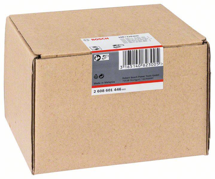 Karton z etykietą Bosch, kodem kreskowym i numerem '2 608 601 446'. Wyprodukowane w Malezji.