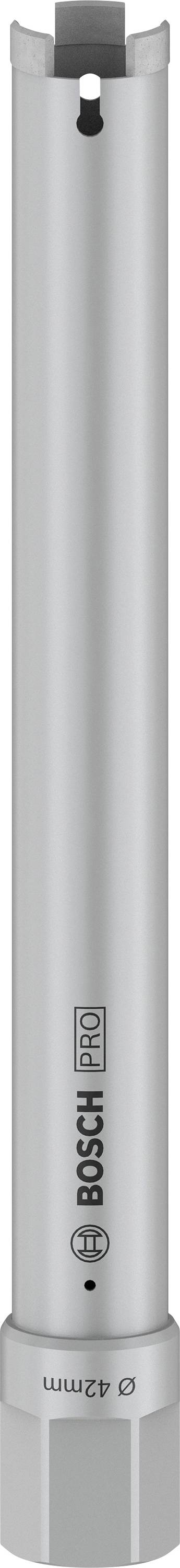 Metalowy adapter wiertarski z logo Boscha pośrodku, w kolorze srebrnym, używany do mocowania koronek wiertniczych na wiertarkach.