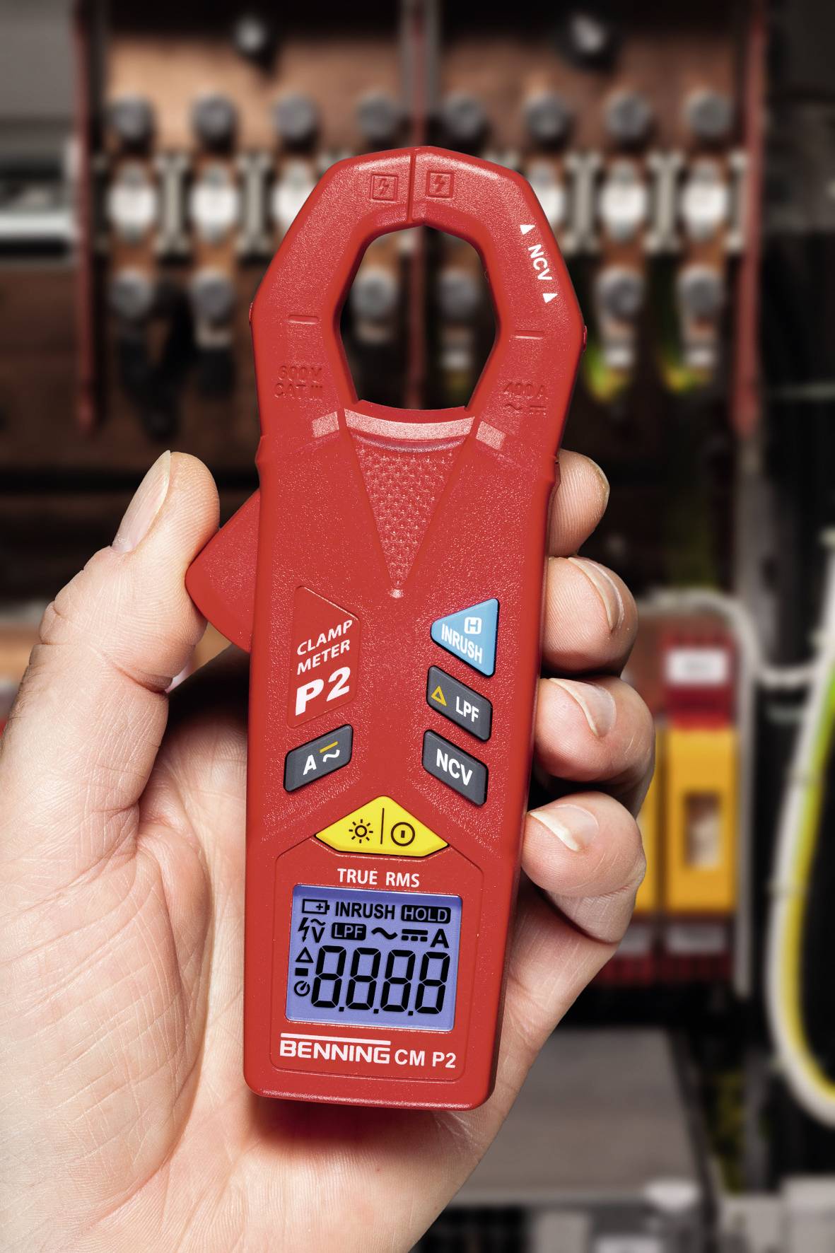 Benning CM P2 Miernik cęgowy cyfrowy CAT III 600 V Wyświetlane liczby: 4200-3