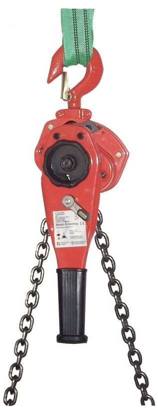 Подвійний храповий підйомник Berger & Schröter 60589 Вантажопідйомність (без роликів) 1000 кг