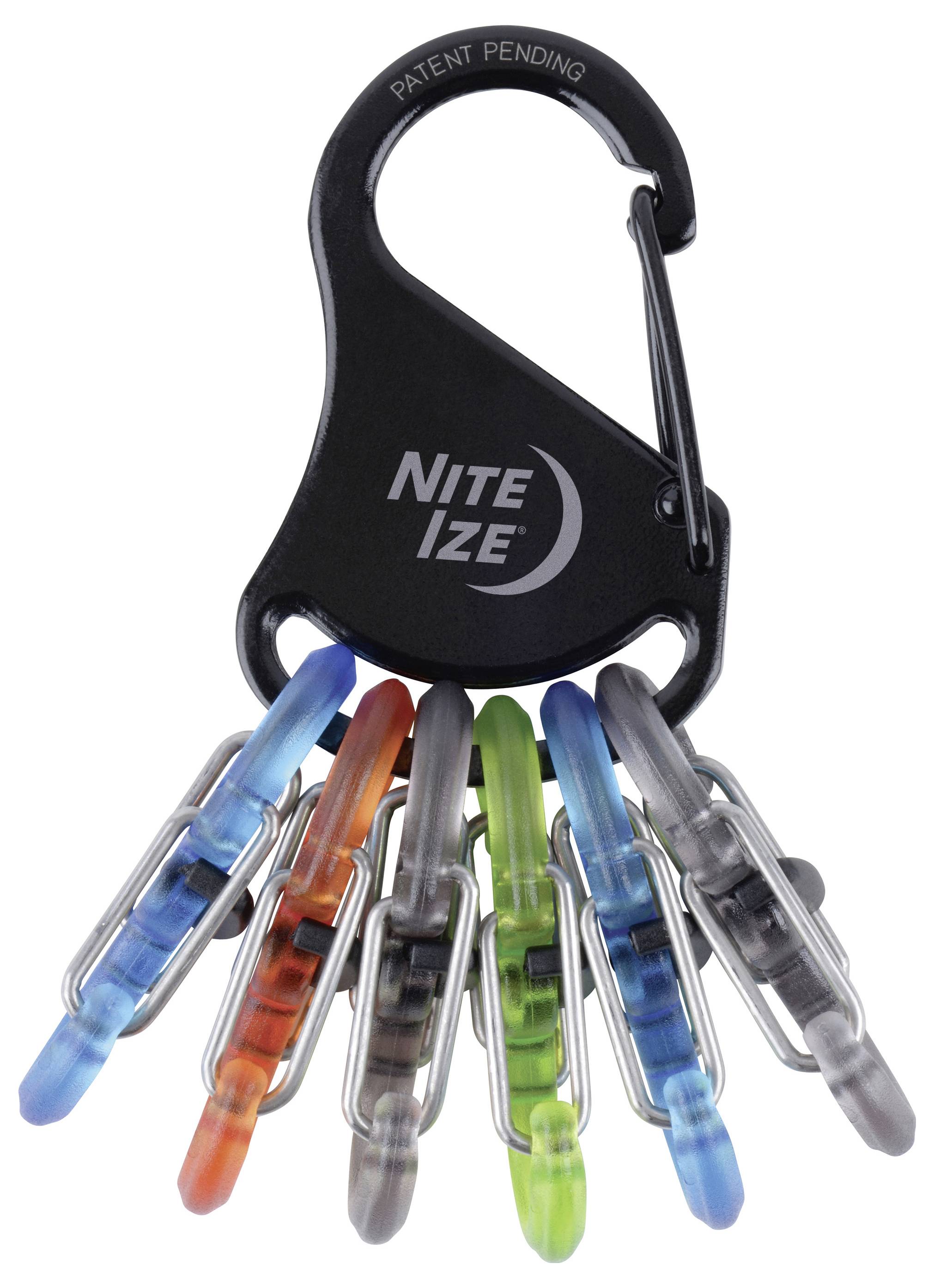 Карабін для ключів NITE Ize KLKP-01-R3 чорний, бірюзовий, помаранчевий, сірий, зелений 1 шт.