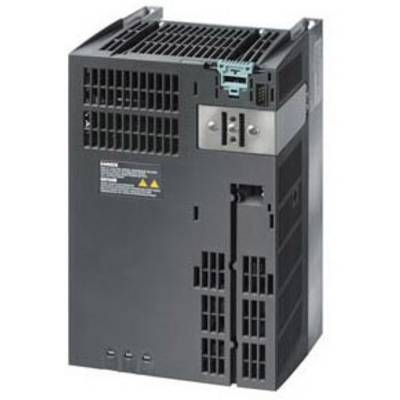 Szary, prostokątny sprzęt elektroniczny z otworami wentylacyjnymi na górze i po bokach oraz złączami z przodu.